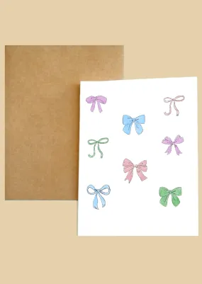 Greeting Card - Bows