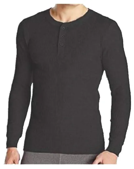 GREYSTONE Big Tall Man Thermal Henley Top