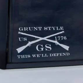 Grunt Style Full Logo 6" White Decal