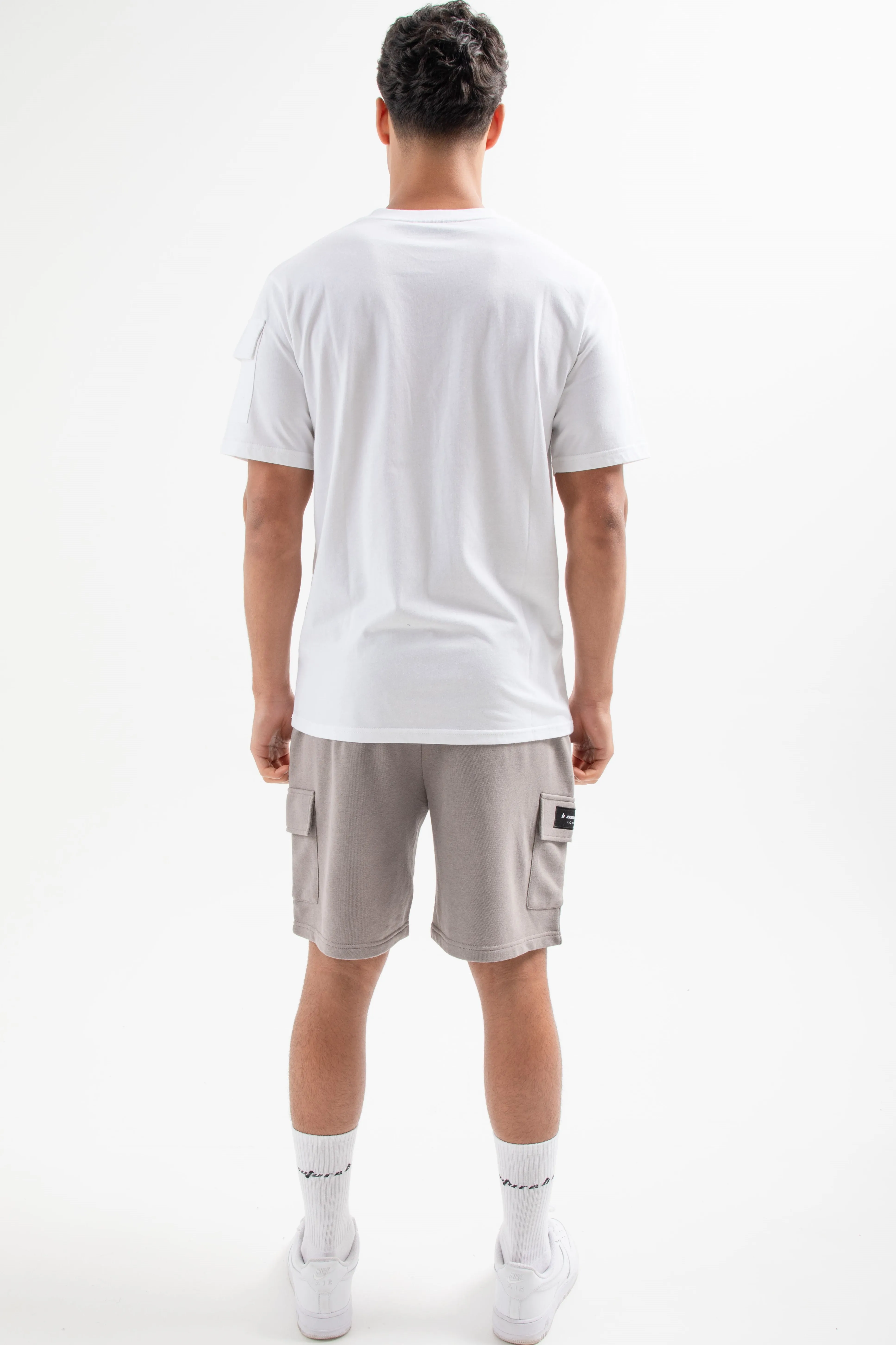 Hampden T-Shirt & Short Set - White/Grey