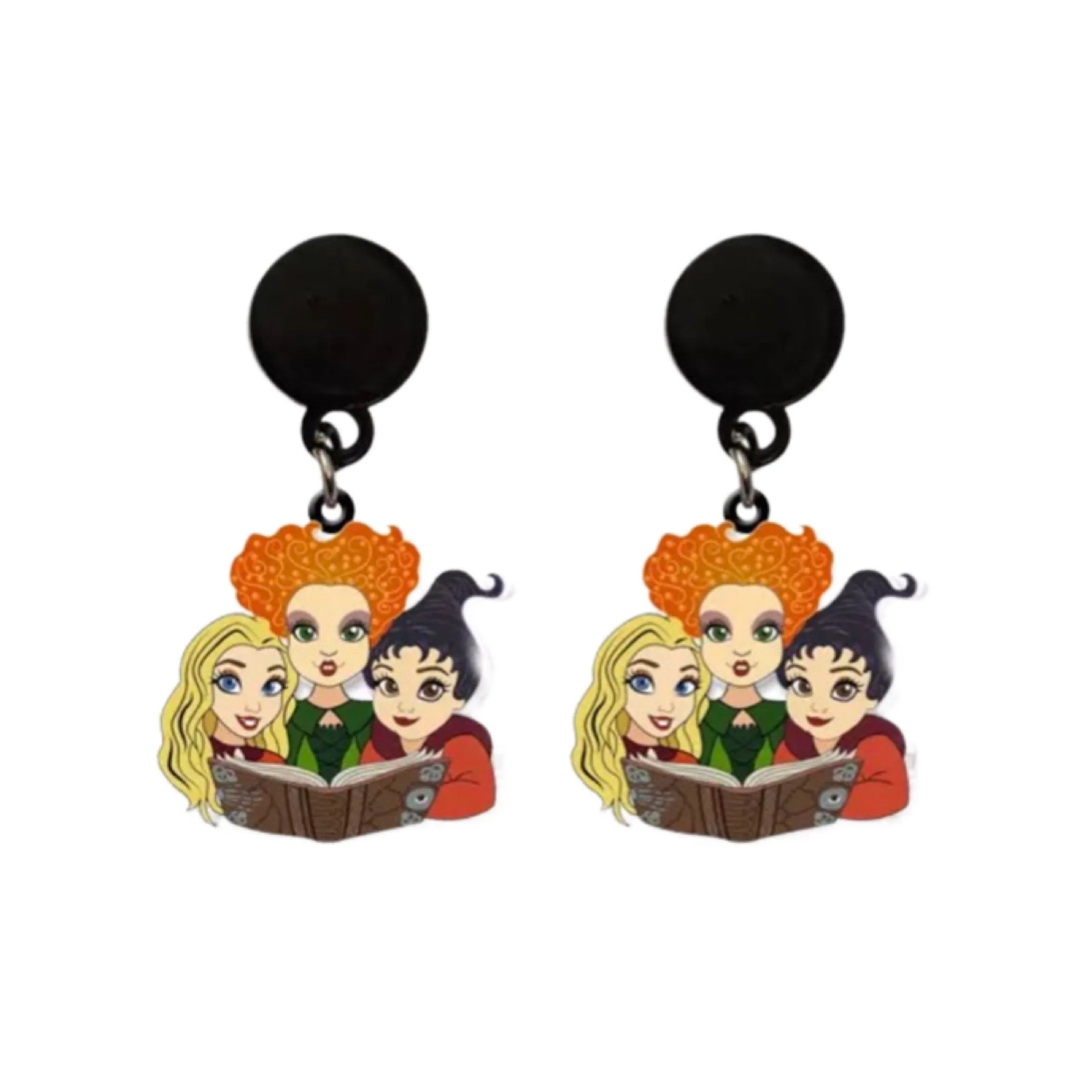 Hocus Pocus Earrings - True Crime, Handmade Jewelry, I Smell Children, Halloween Earrings, Halloween, Sanderson Sisters, Handmade Earrings