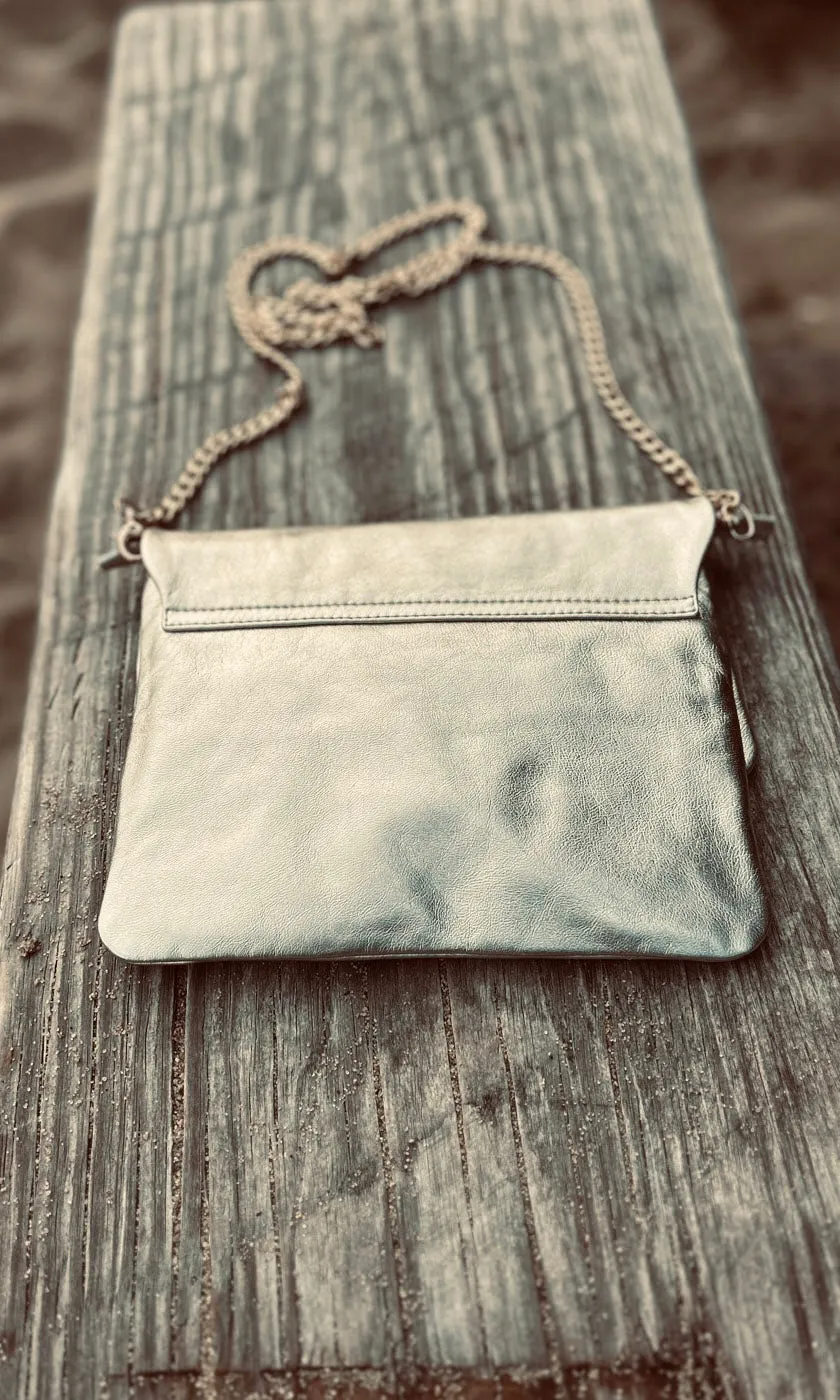 Hoss Champagne Leather Emily Bag