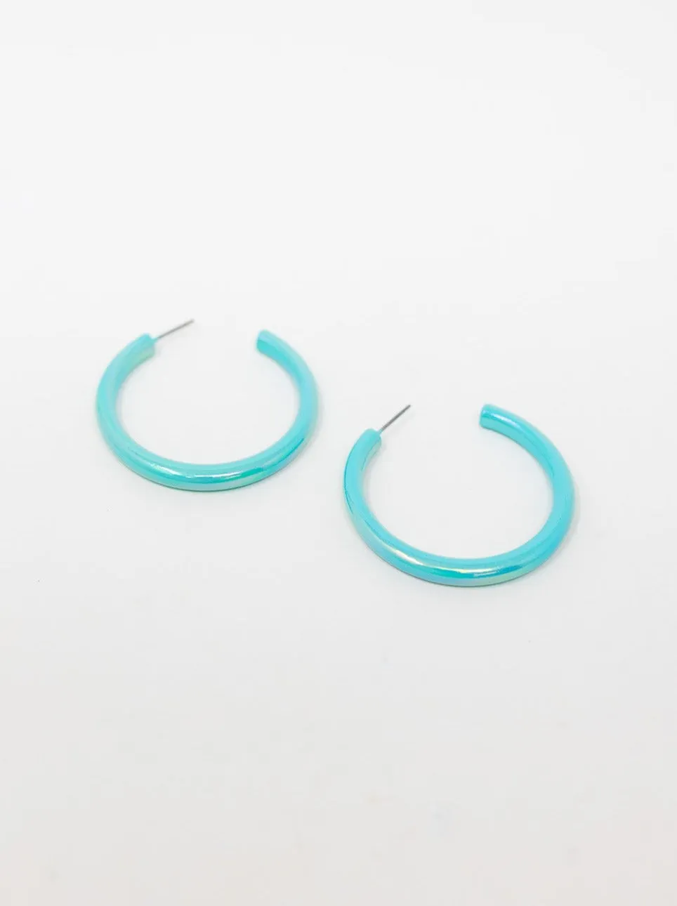 Iridescent Hoops