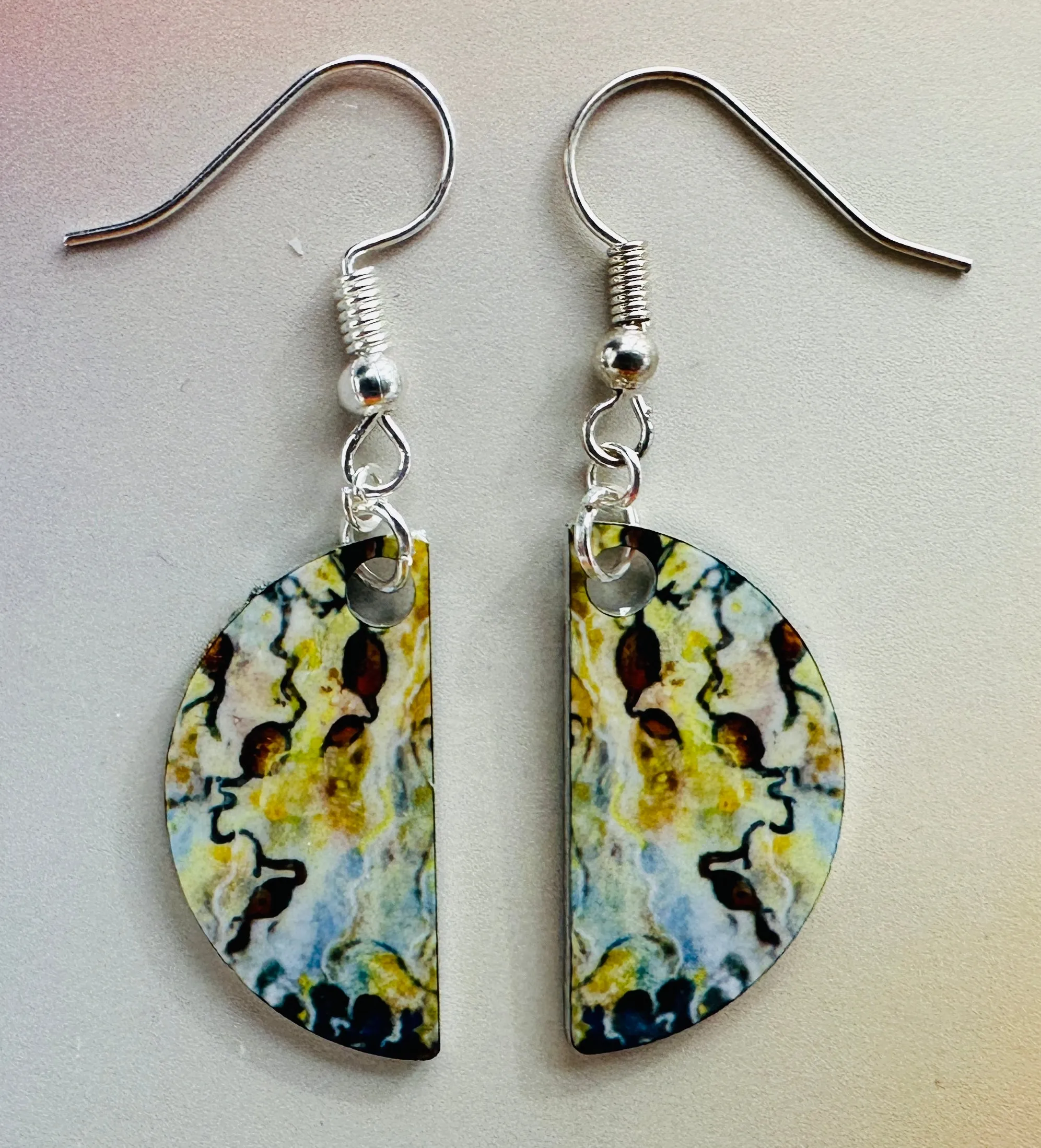 Jane Glue "Golden Rockpool" Small Earrings