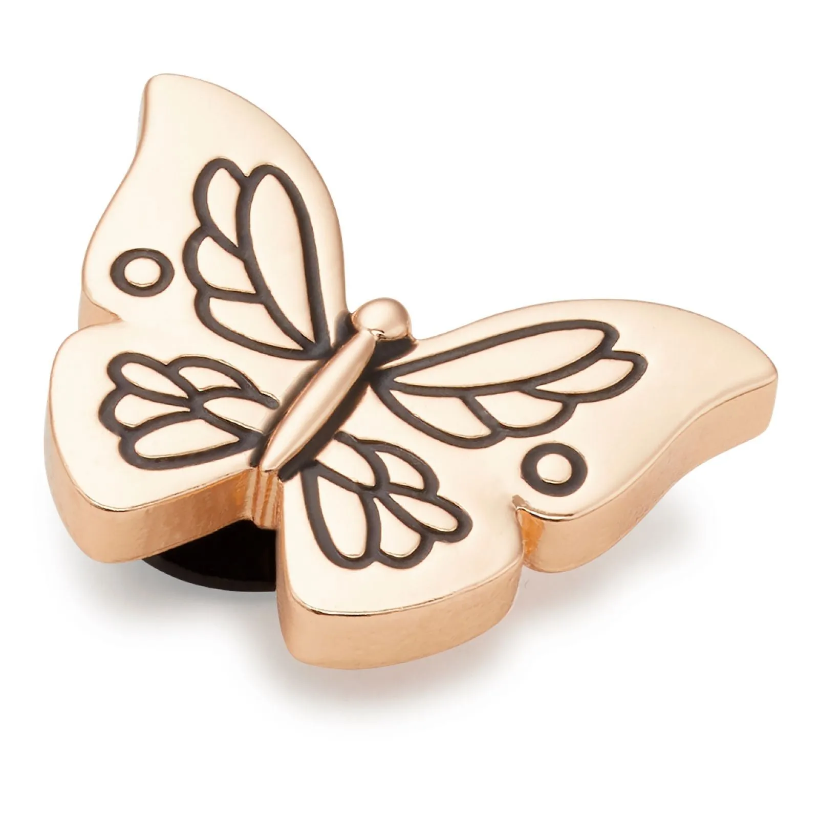 Jibbitz Unisex Gold Outline Butterfly Joyería