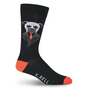 K Bell Mens Boxer Suit Sock