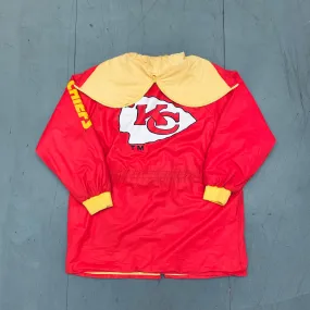 Kansas City Chiefs: 1990's Fullzip Waterproof Rain Mac (L)