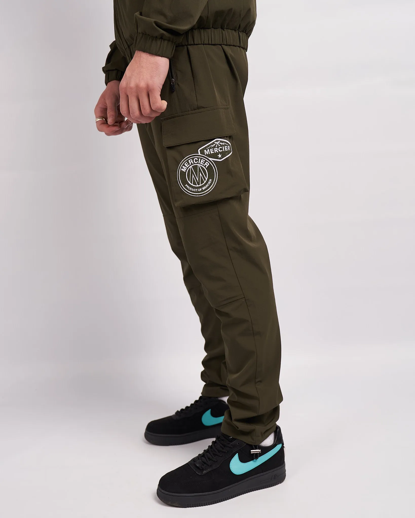 Khaki White Mercier Court Cargos