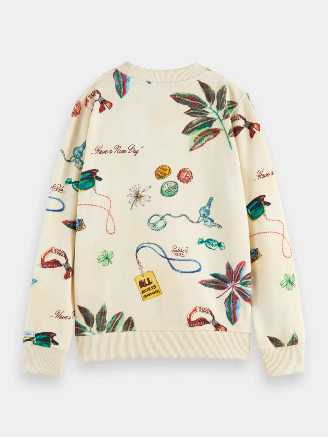 Kids - Printed crewneck sweatshirt