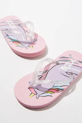 Kids Printed Flip Flop - Unicorn