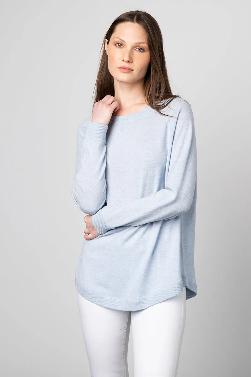 Kinross Cashmere Round Hem Sweatshirt