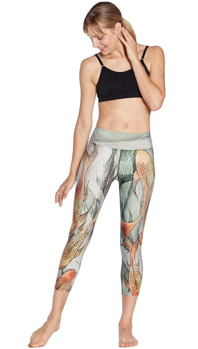 Koi Fish - Triathlon Capri Leggings