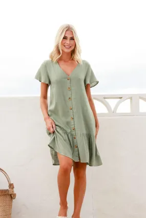 Layla Dress - Khaki