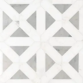 Marble Tile Collection Bianco Dolomite Geometrica