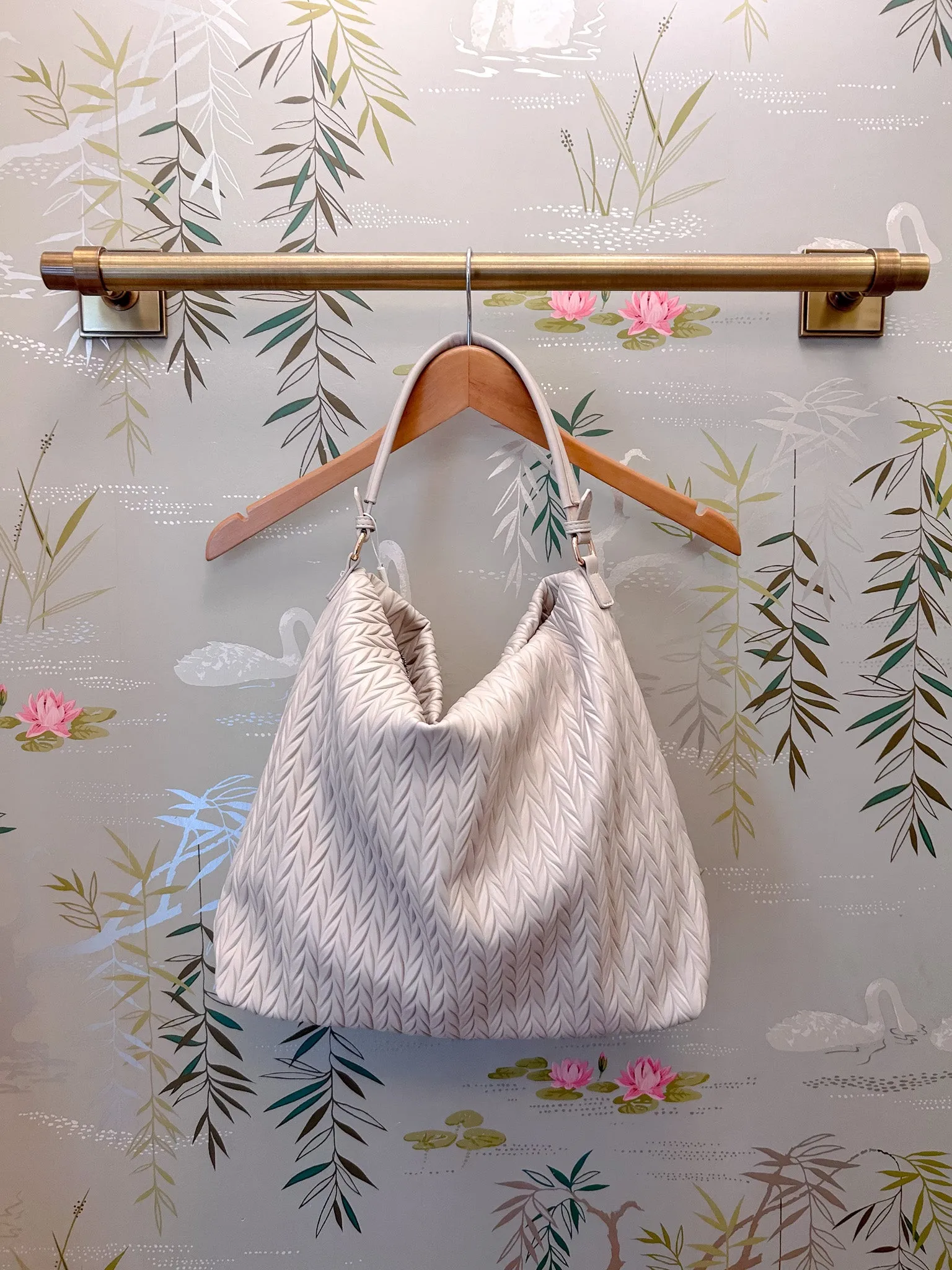 Marianne Textured Bag Oatmilk