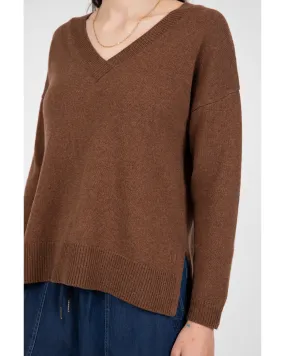 Marlow Virgo V Neck Knit - Ginger