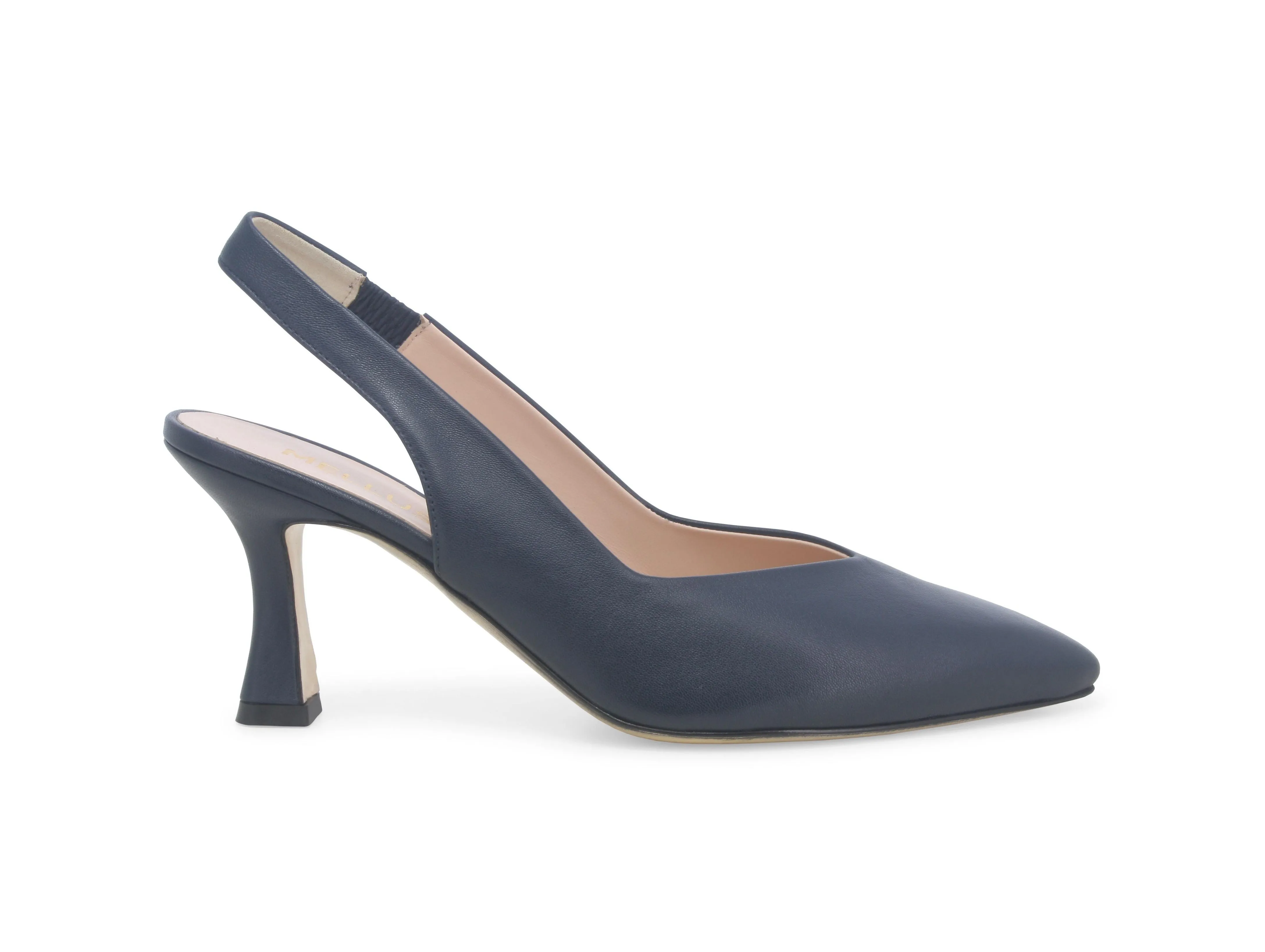 Melluso Décolleté Slingback Tacco Sottile Tomaia Pelle