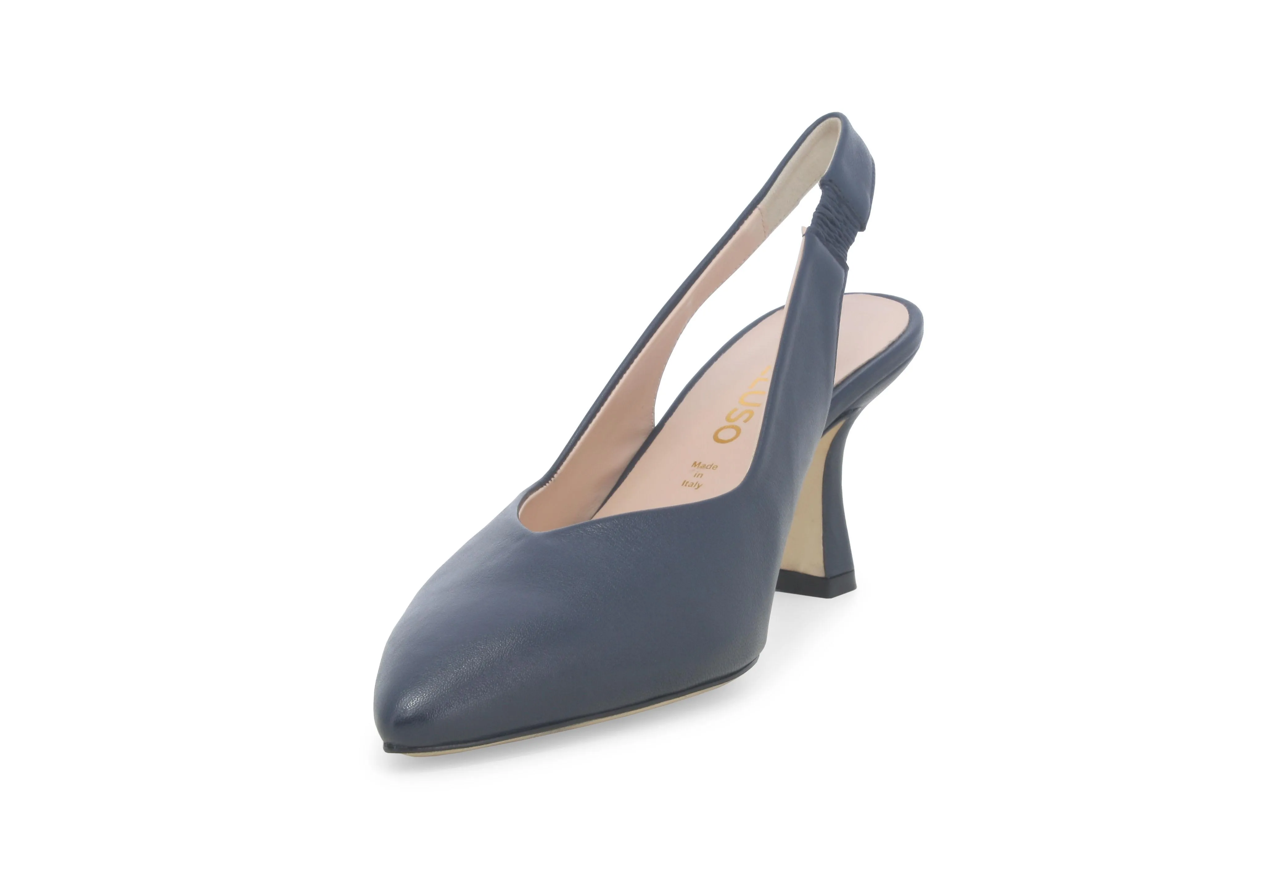 Melluso Décolleté Slingback Tacco Sottile Tomaia Pelle