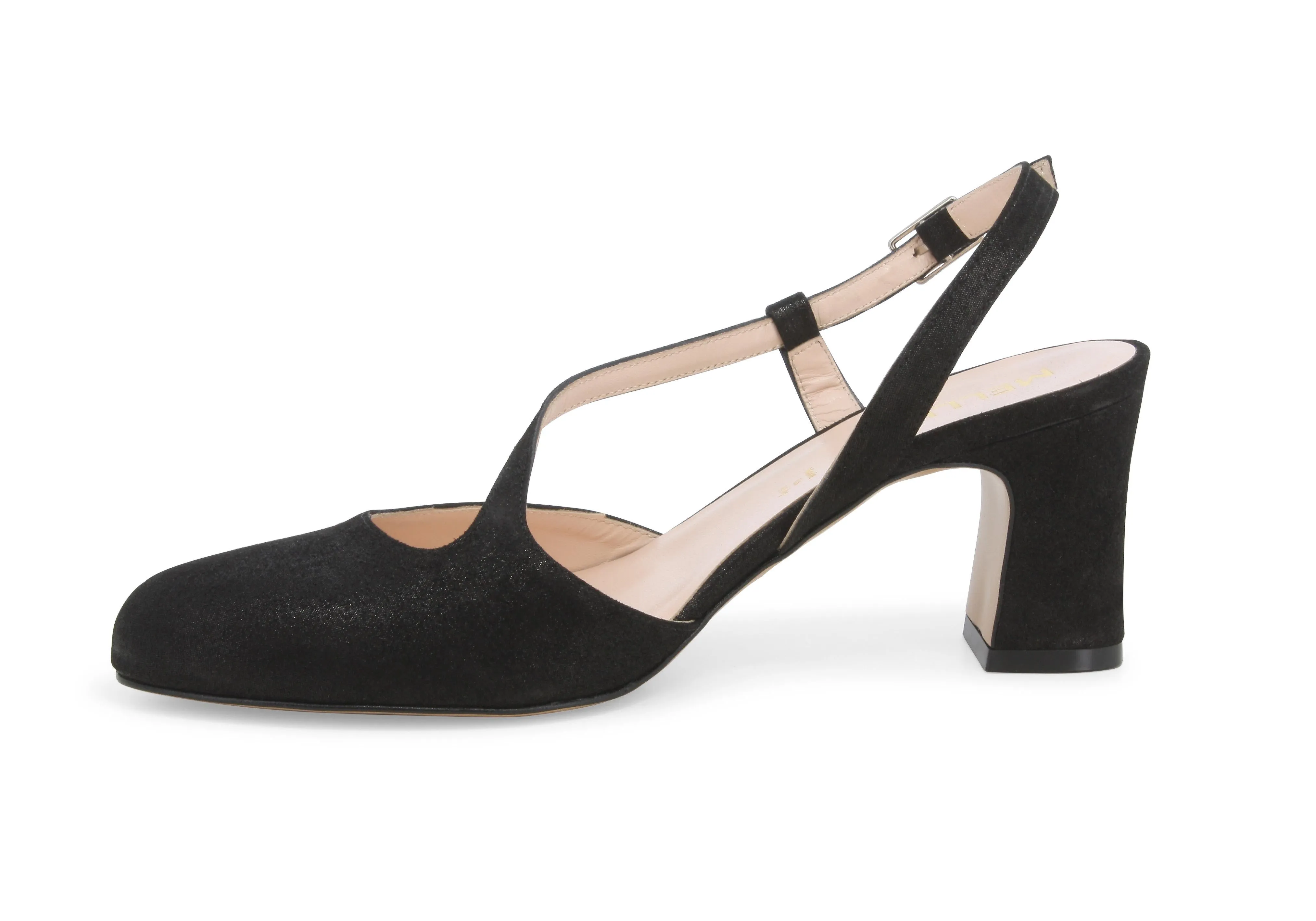 Melluso Slingback Comodo Elegante con Cinturino Pelle