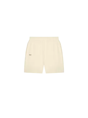 Mens 365 Midweight Mid Length Shorts—travertine-beige