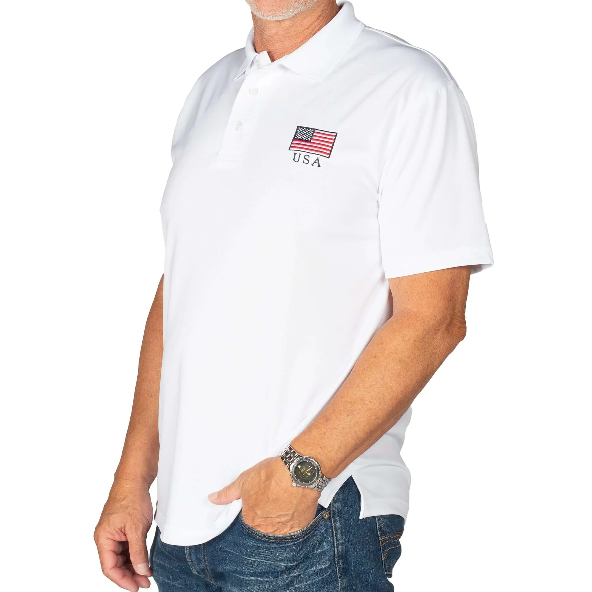 Mens Patriotic Classic Polo Shirt