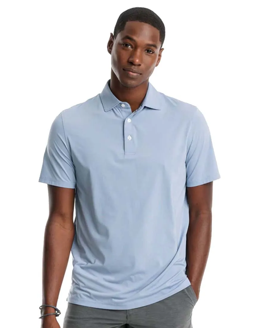 Mens Shortsleeve Brreeze Sawgrass Stripe Performance Polo