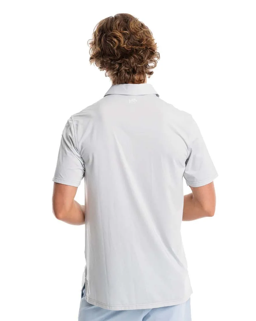 Mens Shortsleeve Brreeze Sawgrass Stripe Performance Polo