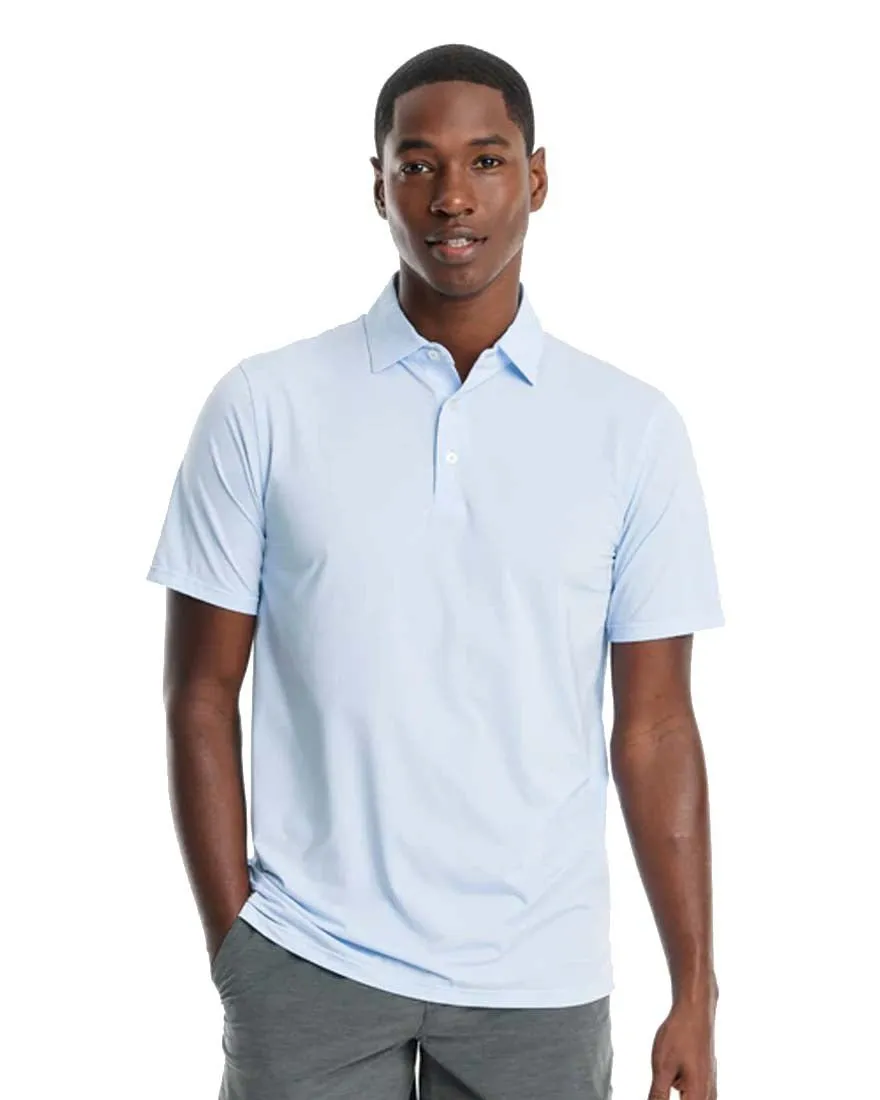 Mens Shortsleeve Brreeze Sawgrass Stripe Performance Polo