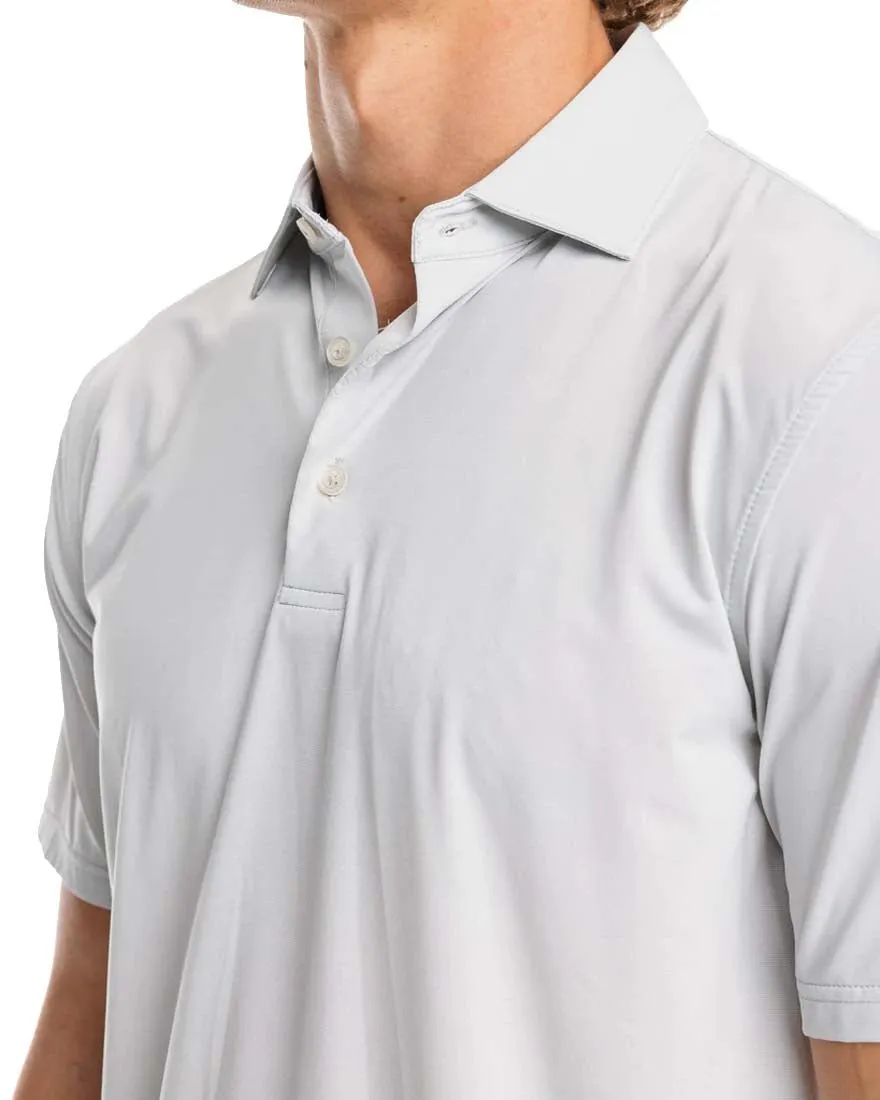 Mens Shortsleeve Brreeze Sawgrass Stripe Performance Polo