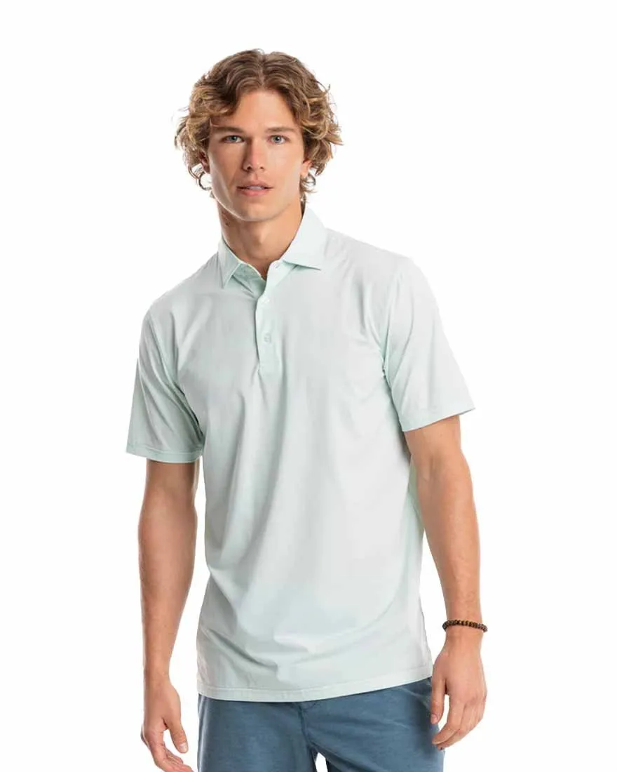 Mens Shortsleeve Brreeze Sawgrass Stripe Performance Polo