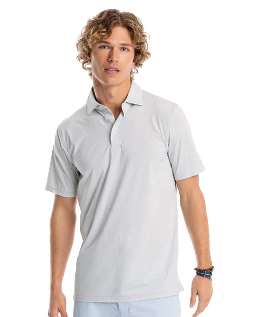 Mens Shortsleeve Brreeze Sawgrass Stripe Performance Polo