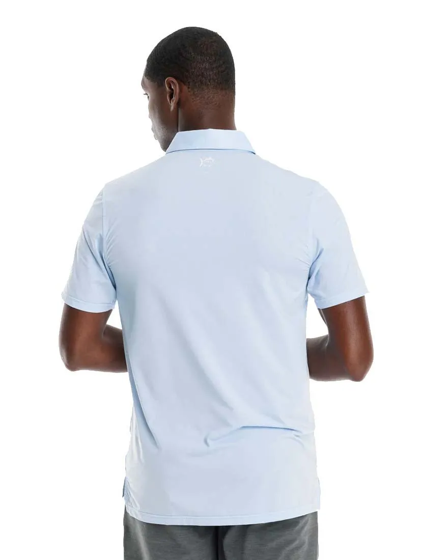 Mens Shortsleeve Brreeze Sawgrass Stripe Performance Polo