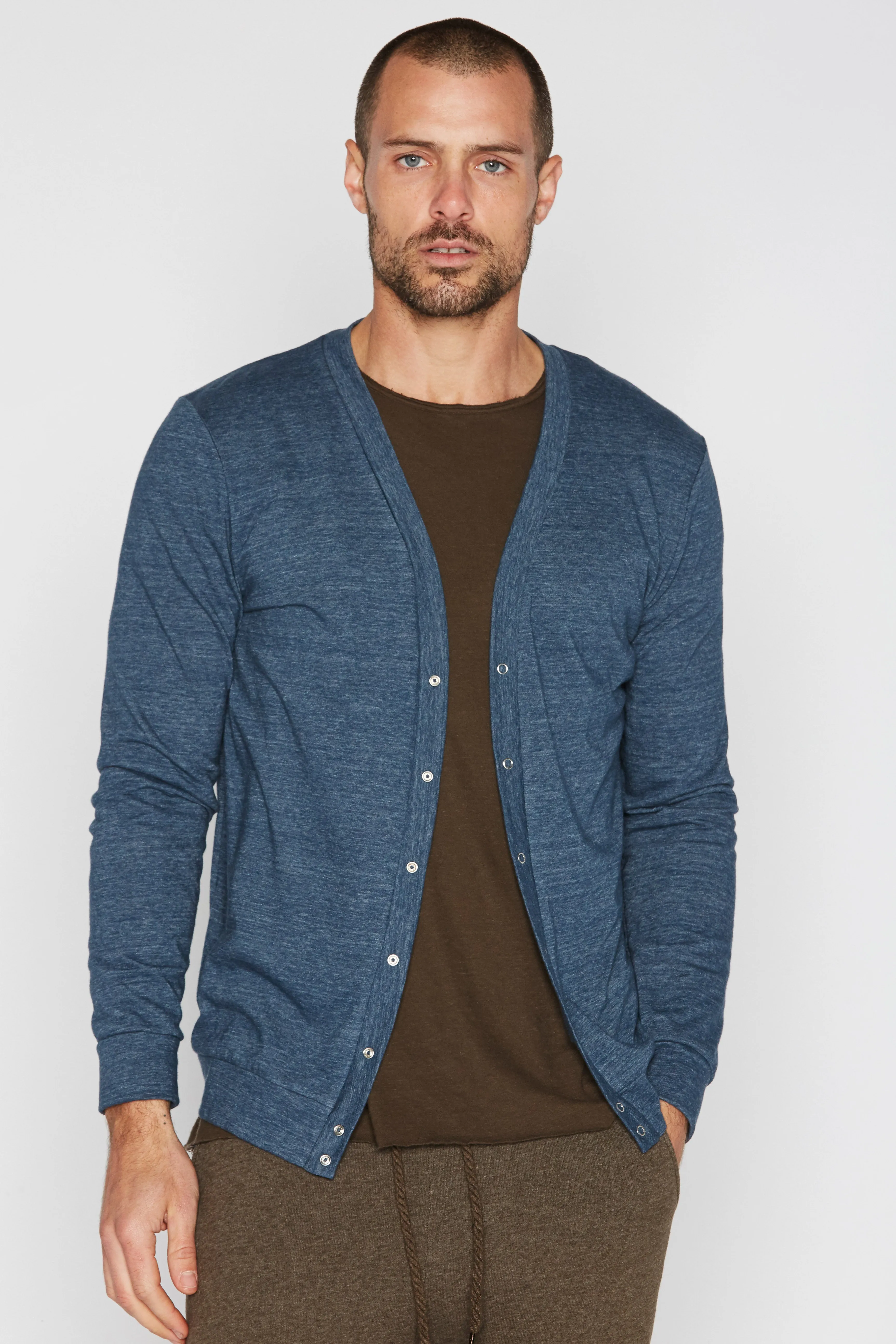 Men's Tri-Blend Cardigan Sweater