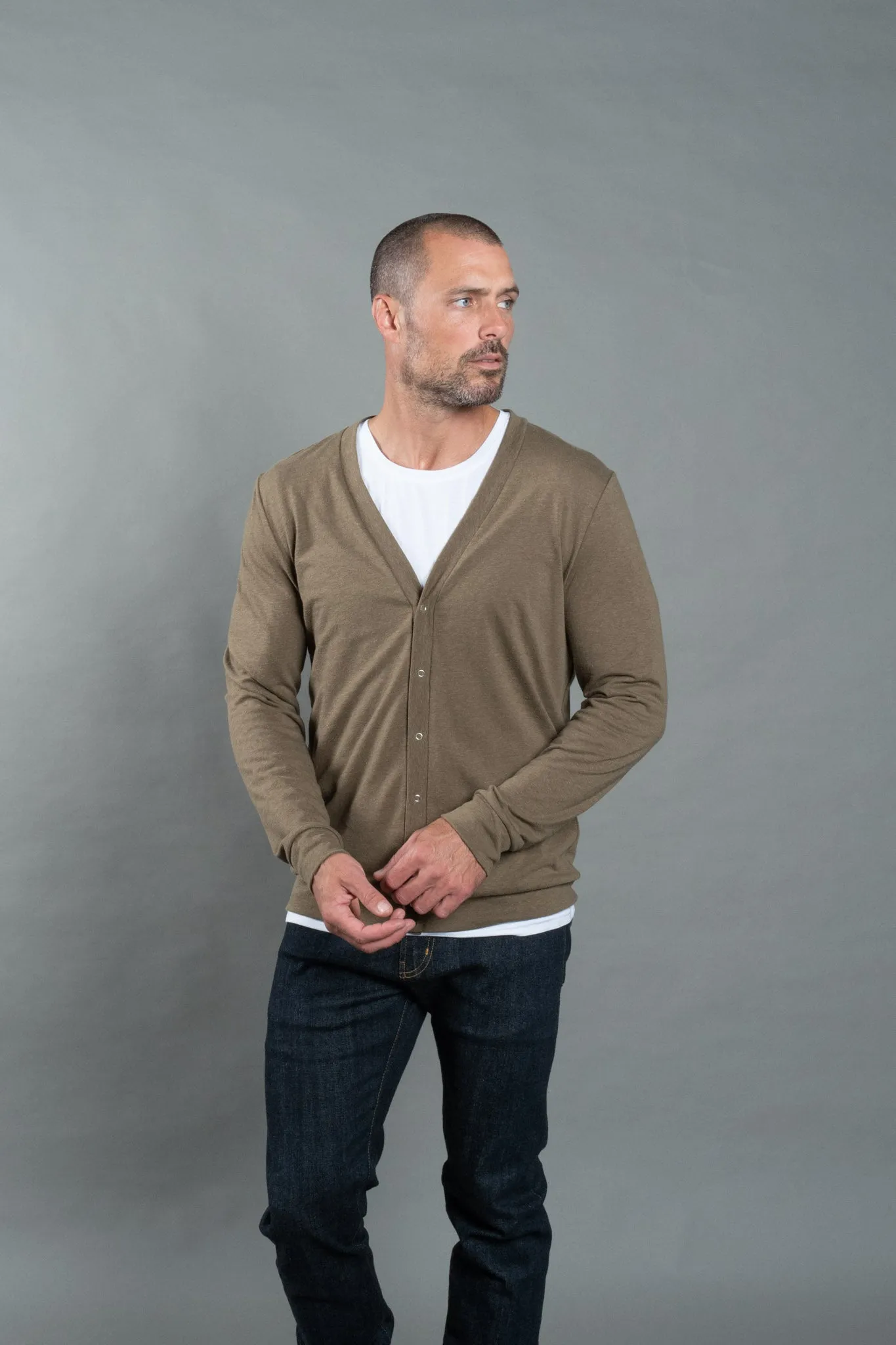 Men's Tri-Blend Cardigan Sweater