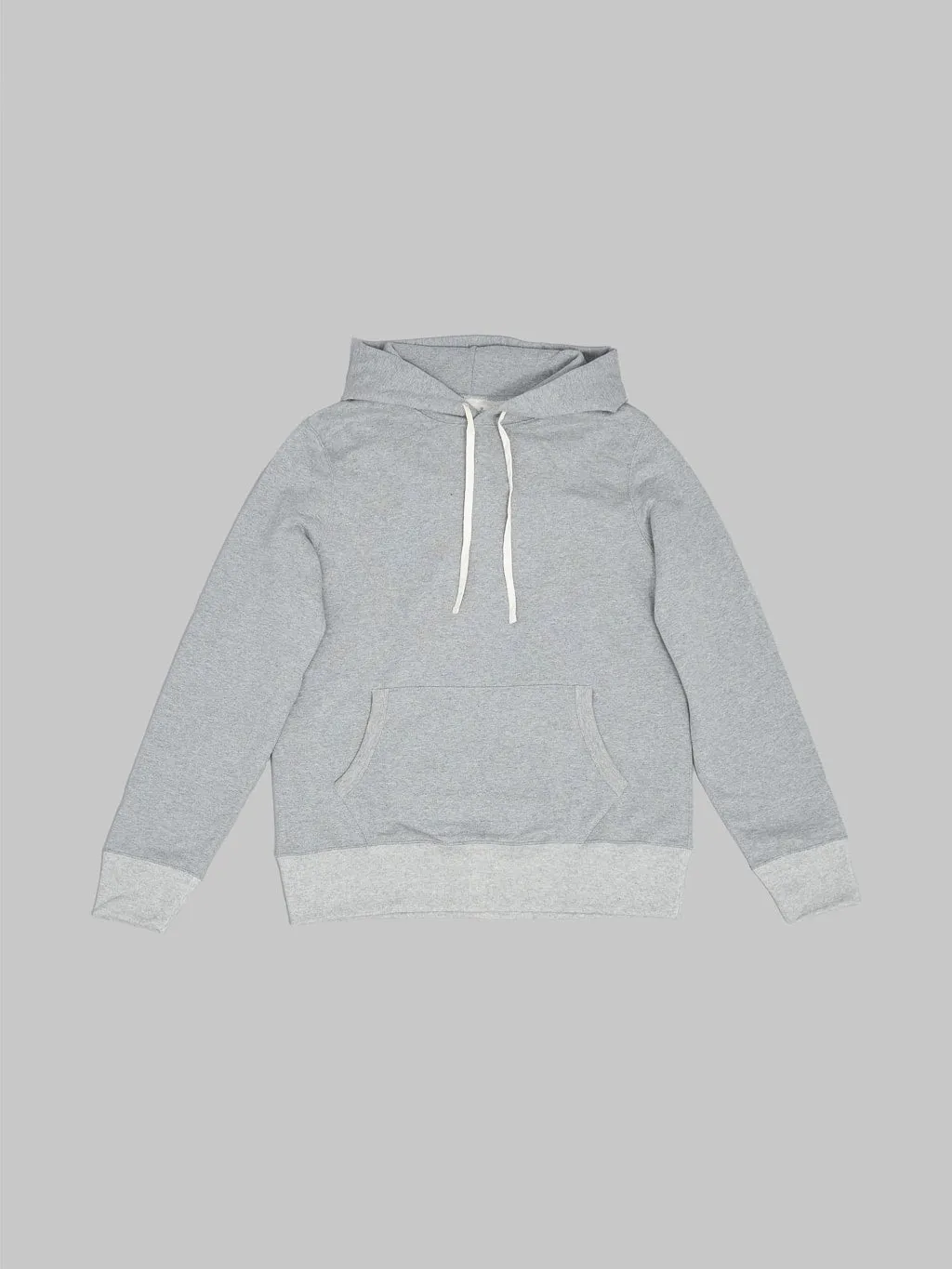 Merz b. Schwanen 382 Loopwheeled 12oz Classic Fit Hoodie Grey Melange