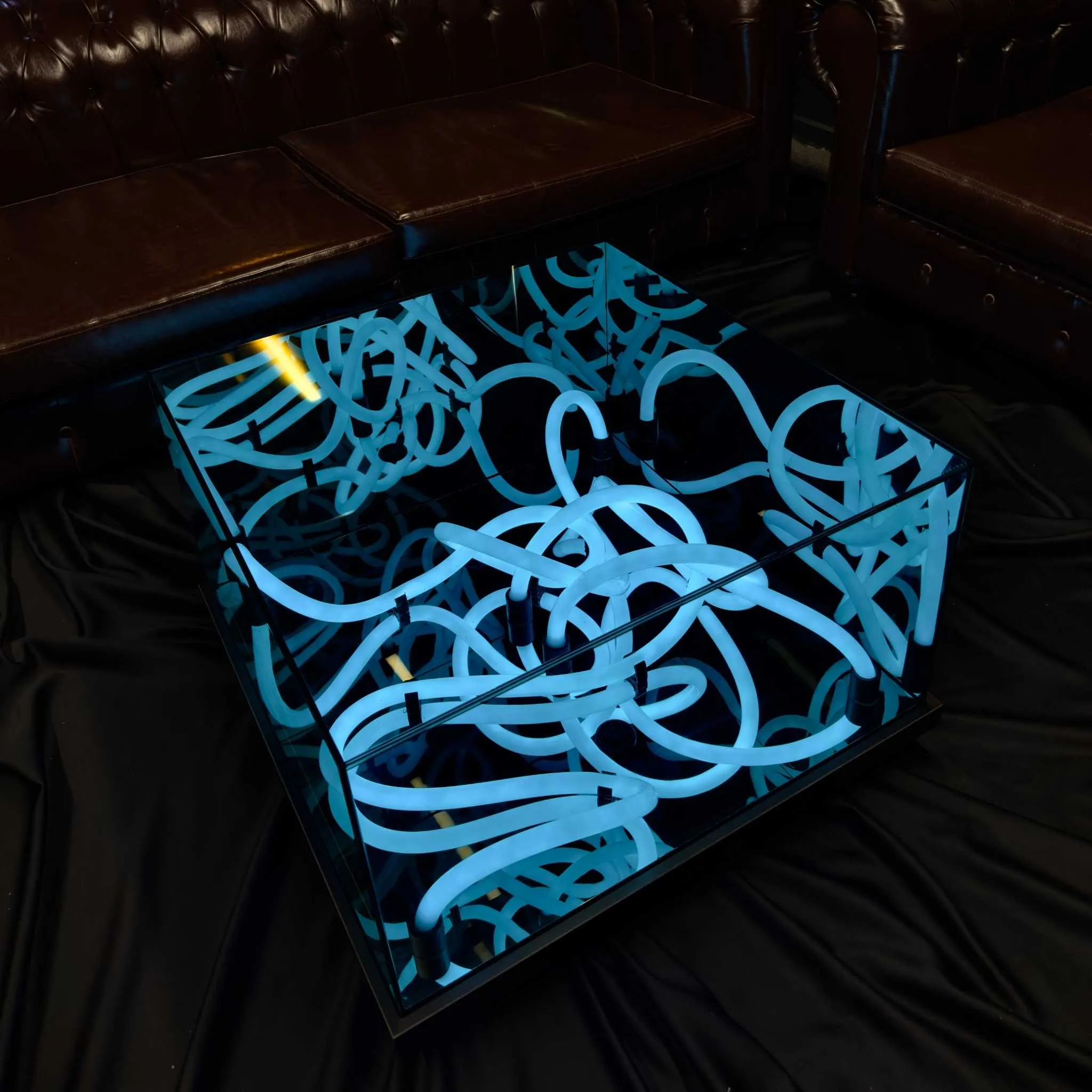 Neon Aura Illuminated Coffee Table