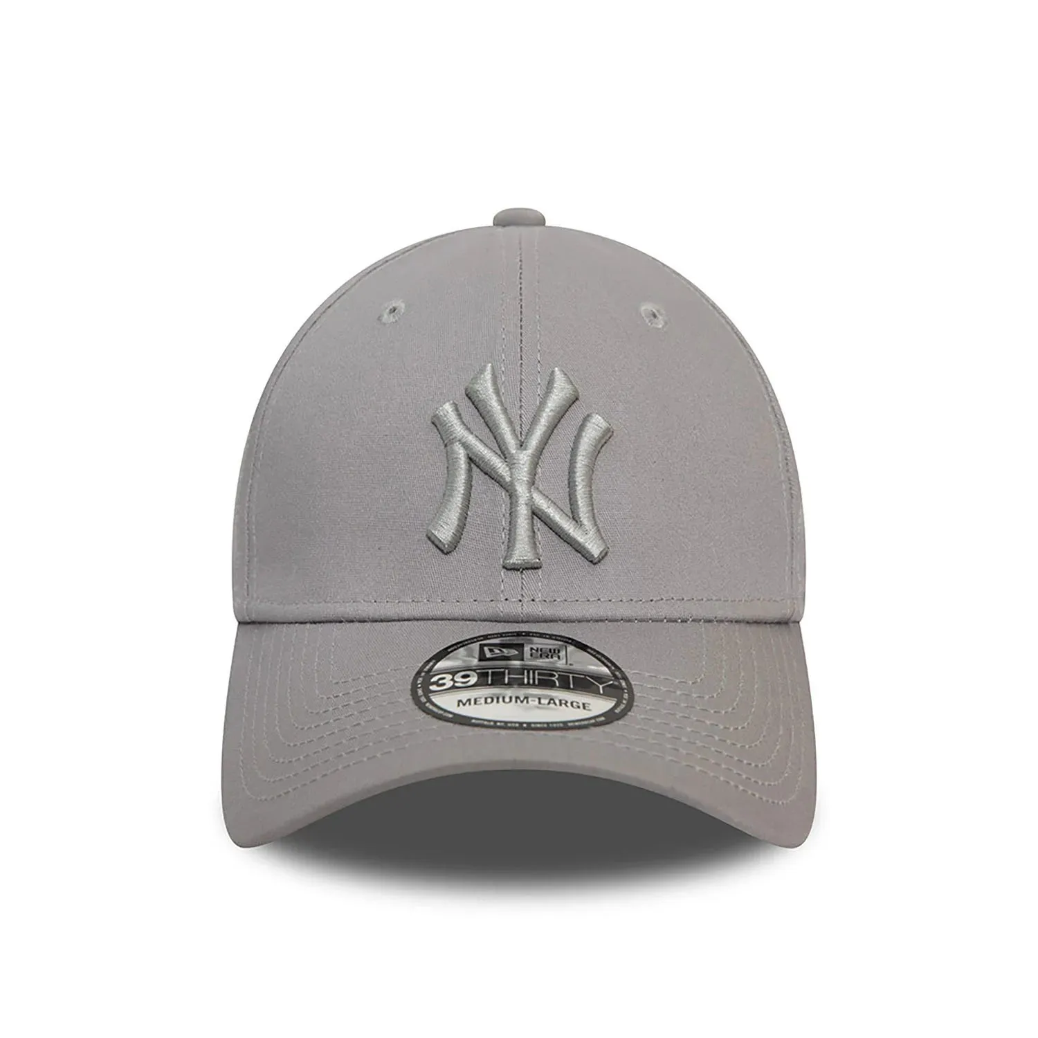 NEW ERA New York Yankees League Essential Grey 39THIRTY Stretch Fit Cap