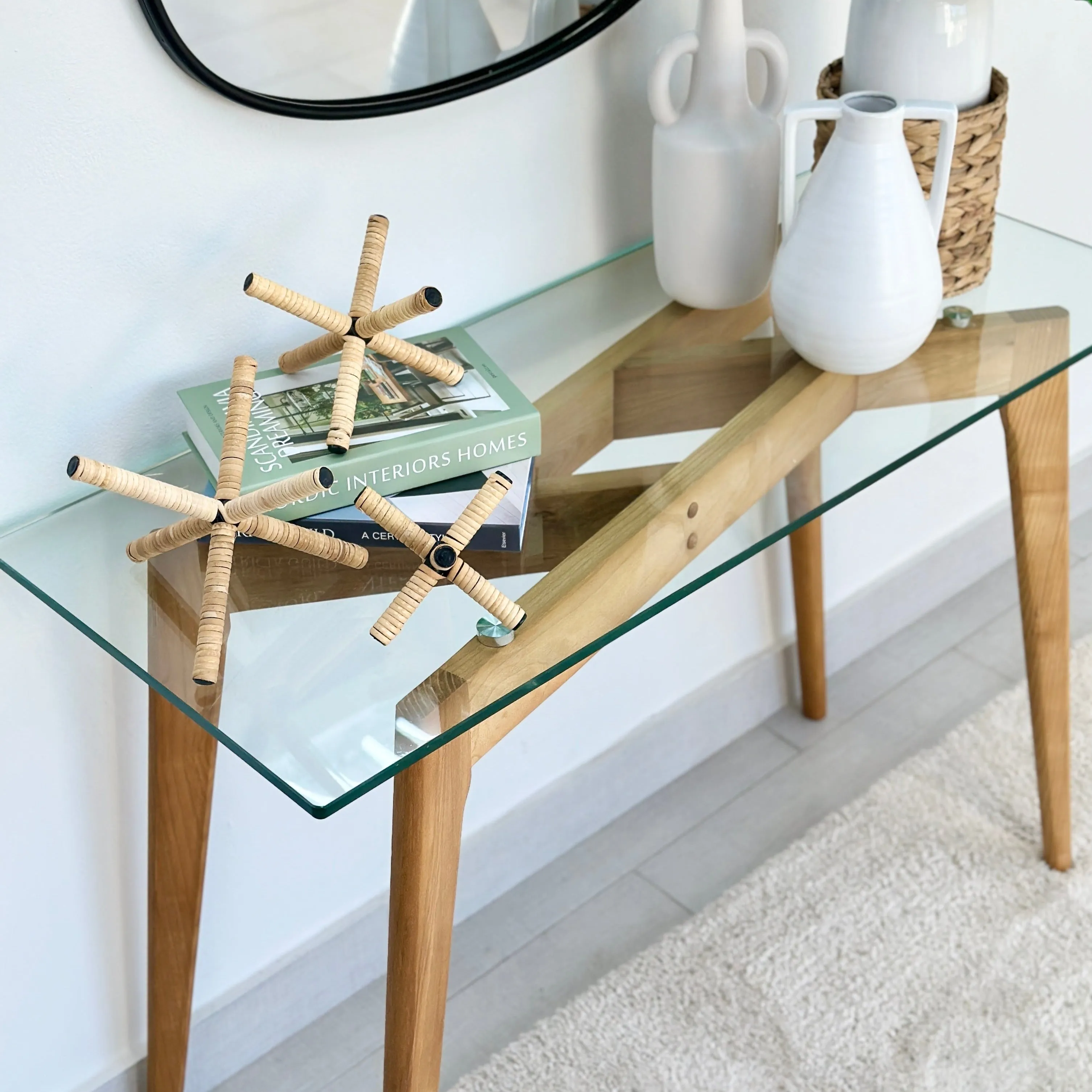 Nova Console Ash Wood Table