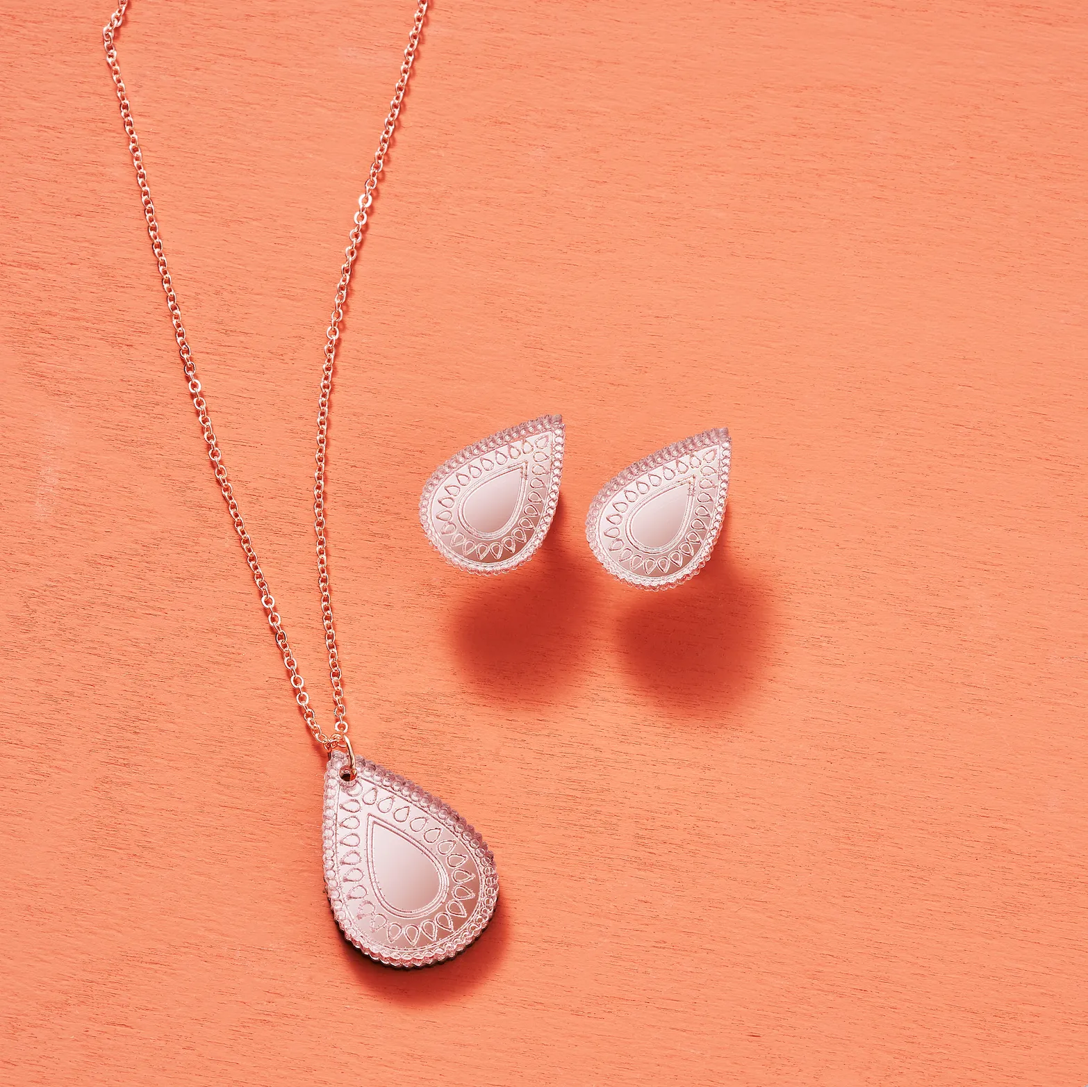 Pani Drop Studs & Necklace Set