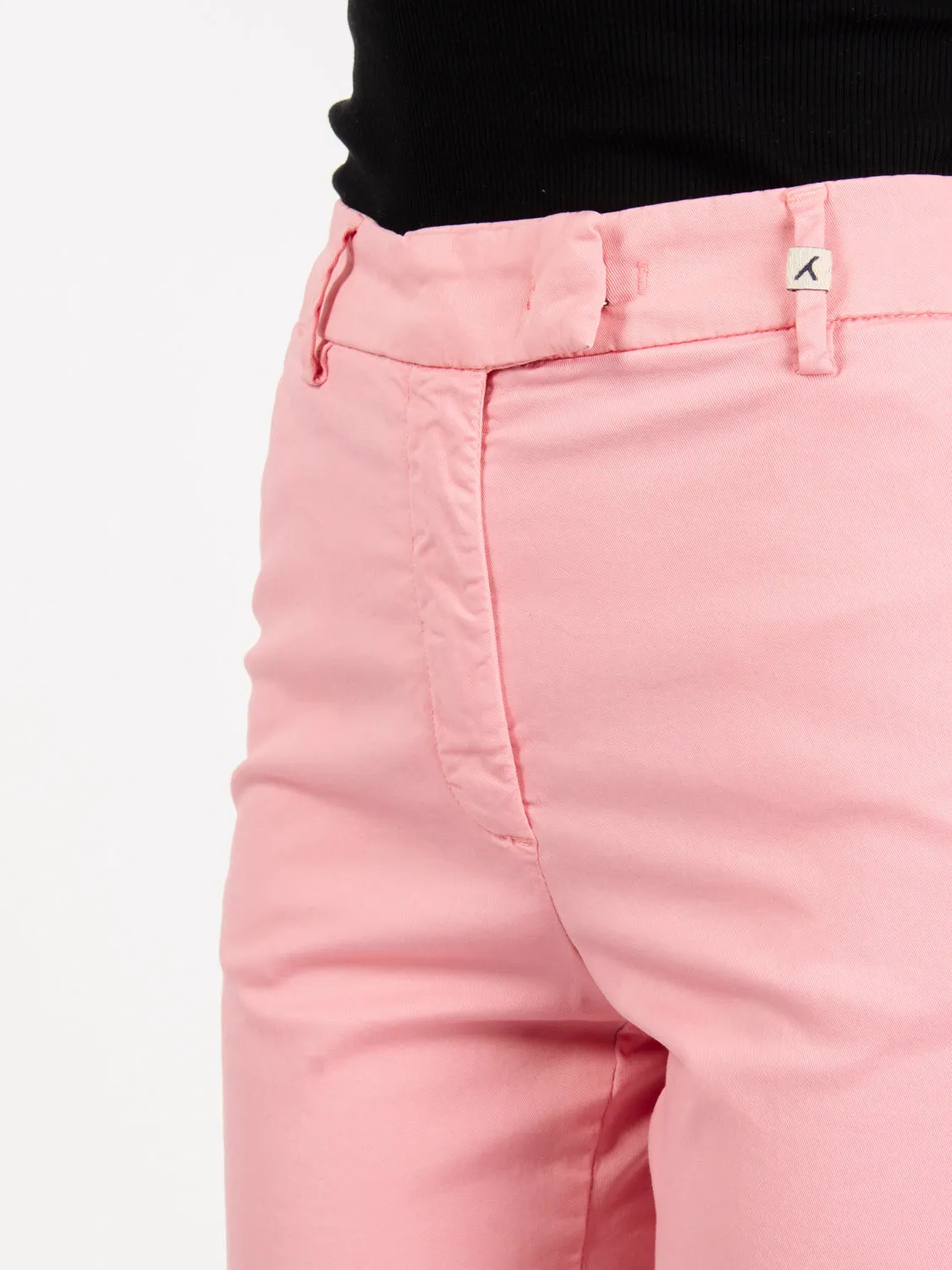 Pantaloni chino rosa