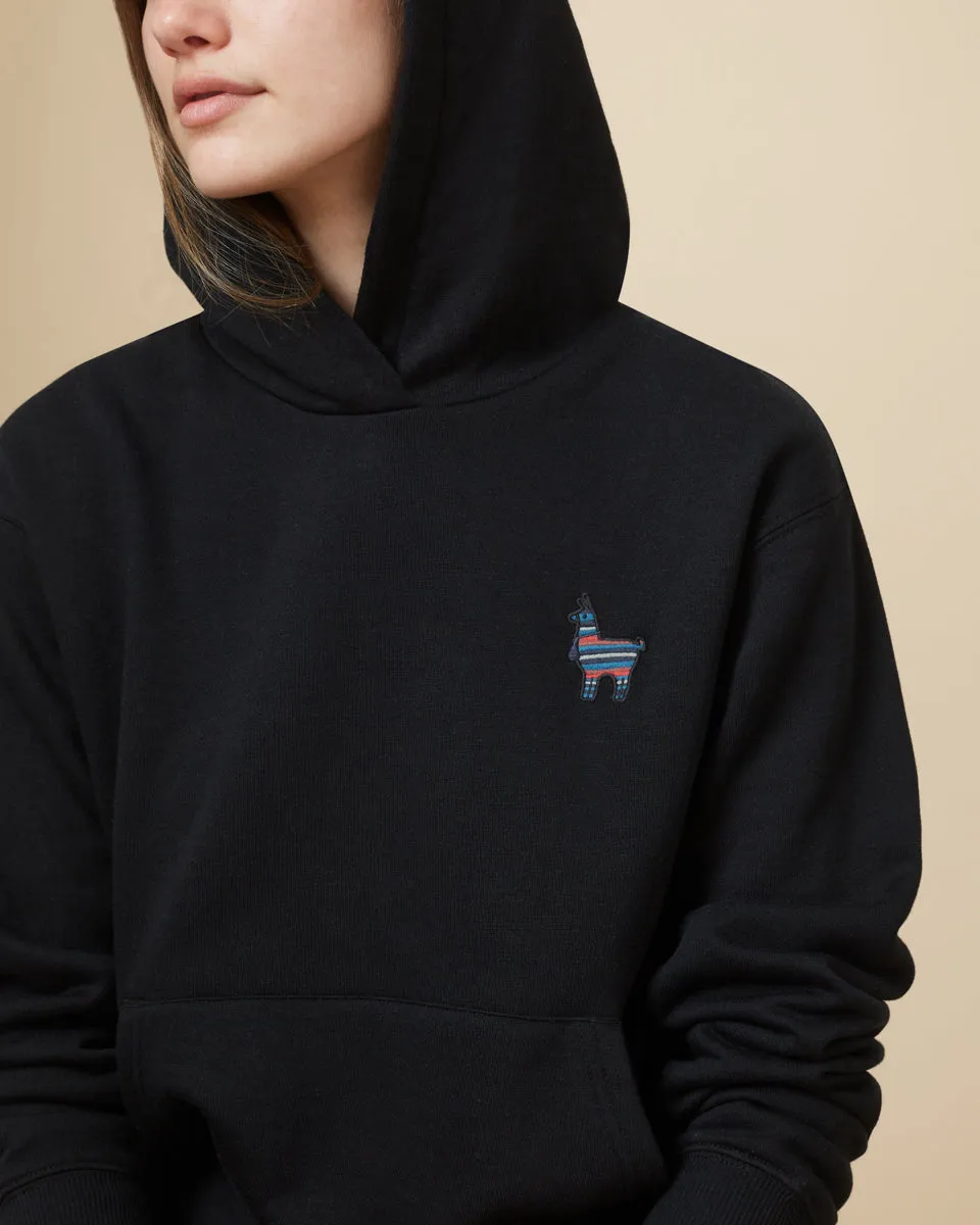 Peru Embroidered Llama Hoodie