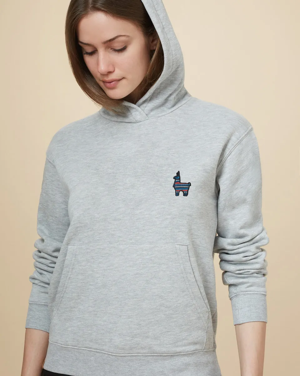 Peru Embroidered Llama Hoodie