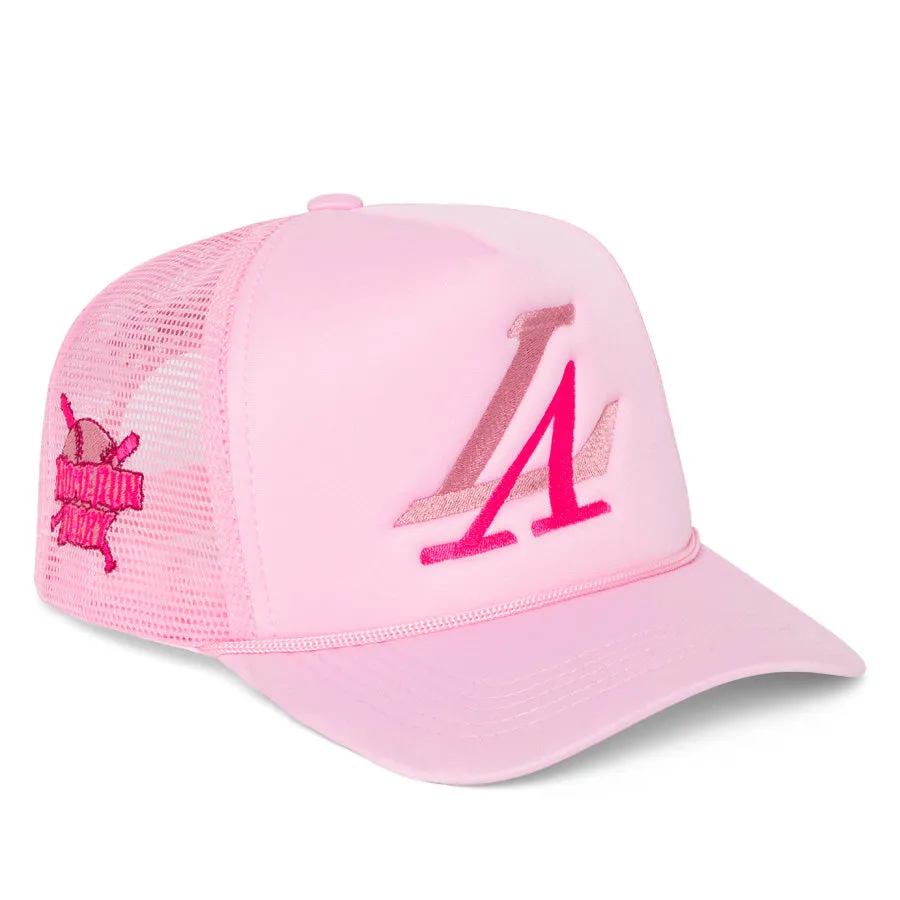 Pink Home Run Derry Trucker Hat