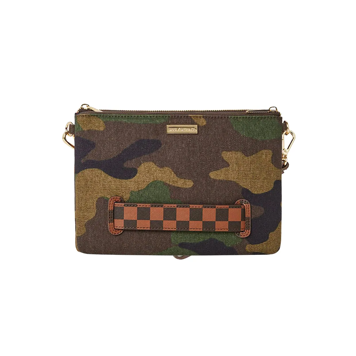 Pochette Sprayground Shark Shape Check Camo