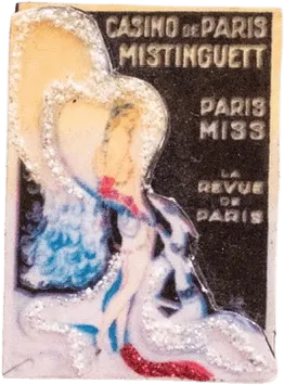 "Casino De Paris Mistinguett" French Poster Brooch