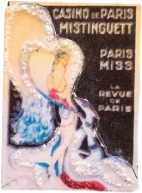 "Casino De Paris Mistinguett" French Poster Brooch