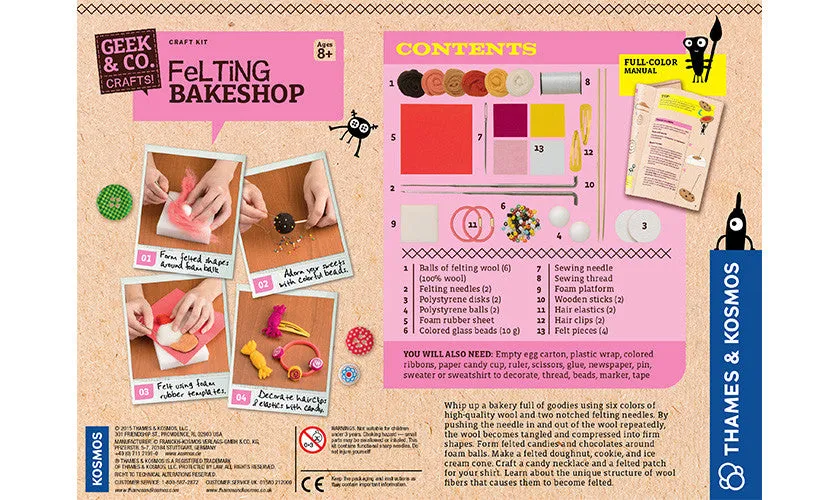 "Felting Bakeshop" - Craft Kit