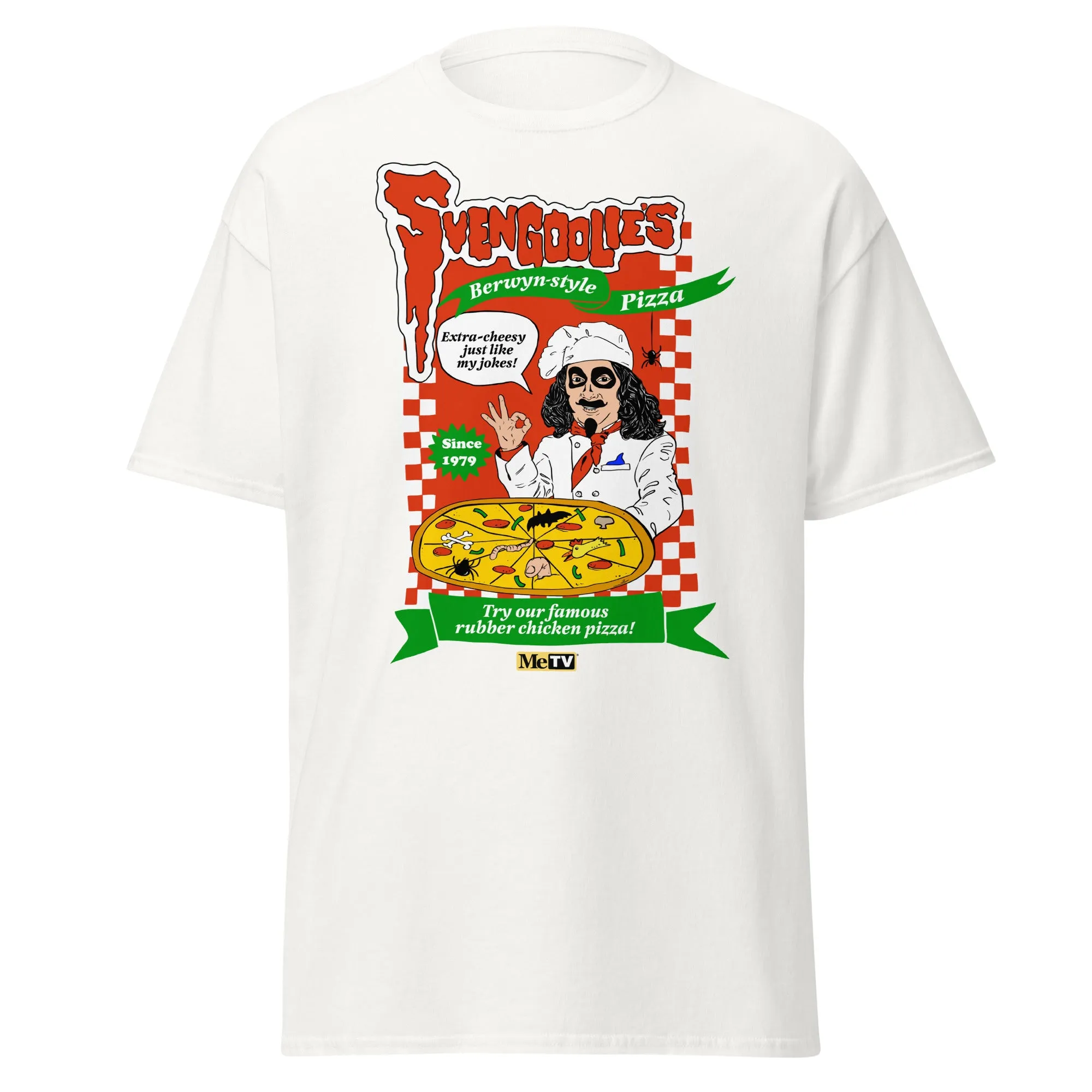 "Svengoolie's Berwyn-style Pizza" - Svengoolie® T-Shirt