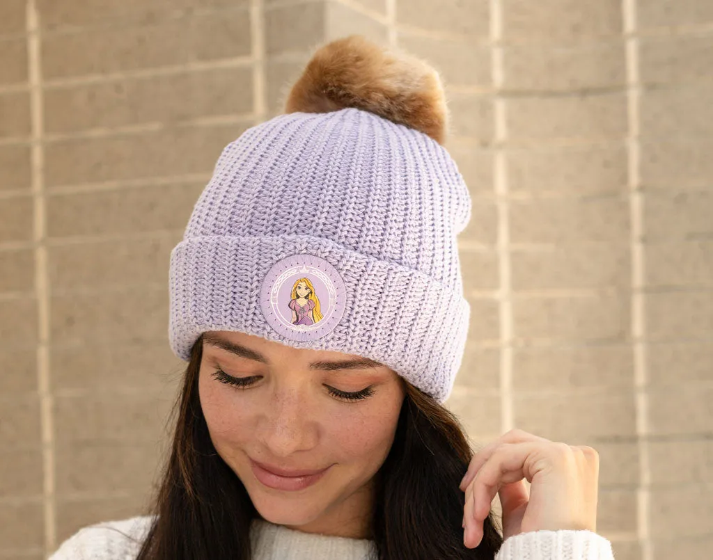 Rapunzel Light Purple Pom Beanie