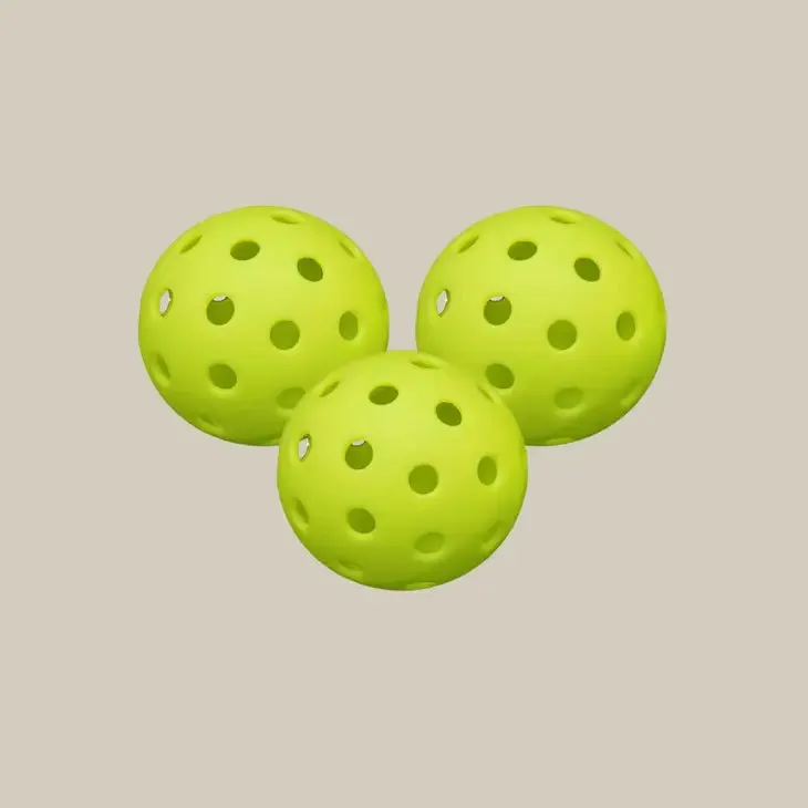 Recess Pickleball Green Pickleballs — Set of 3